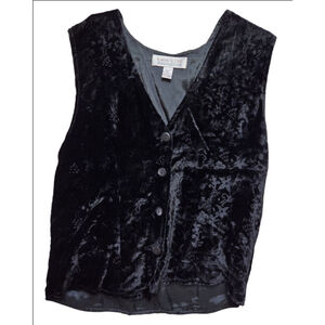 Women's Karen Scott Vest Size L Black